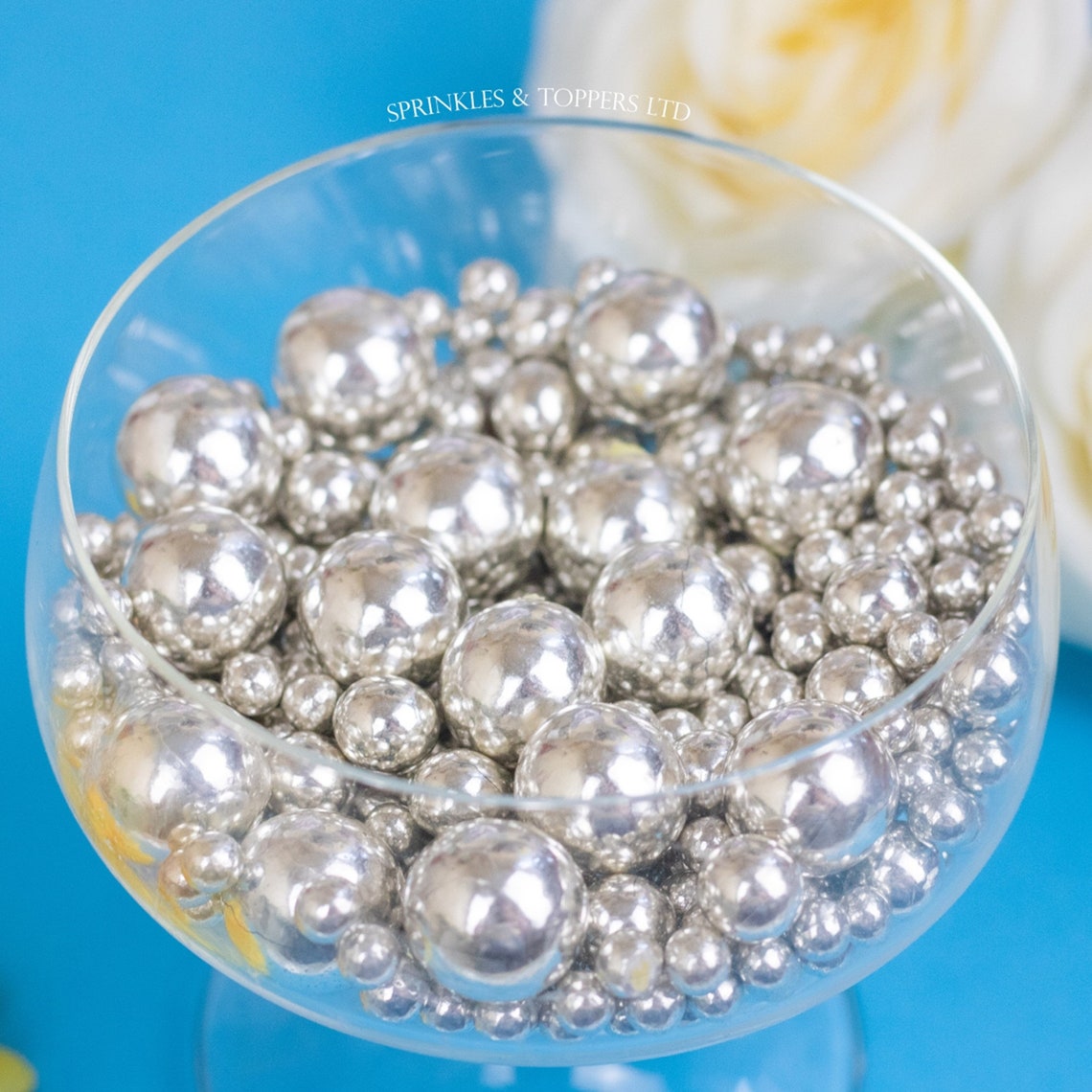 Metallic Silver Chocolate Balls Mix 5mm/10mm/20mm Etsy