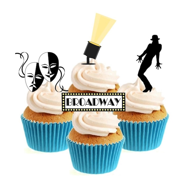 On Broadway Collection Stand Up Cake Toppers (12 pack)
