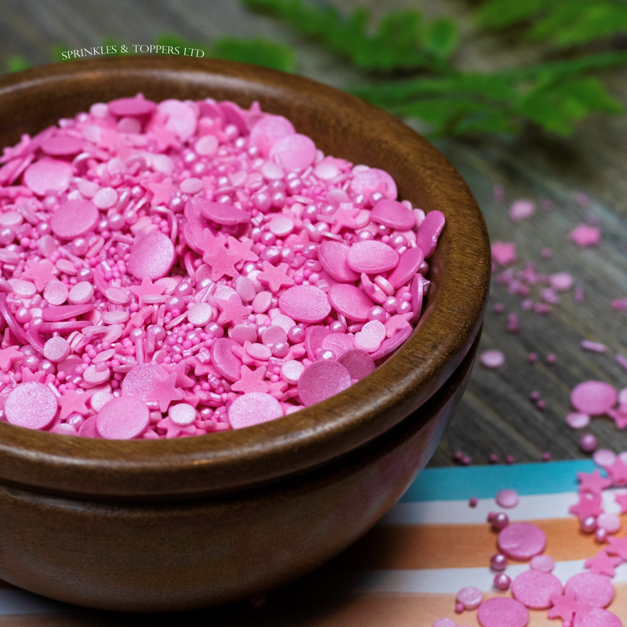 Pretty in Pink Sprinkles Mix Cupcake / Cake Decorations Etsy