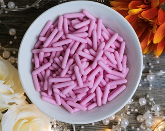 Sprinkles 20mm Pink & Blue Matt Macaroni Rods 