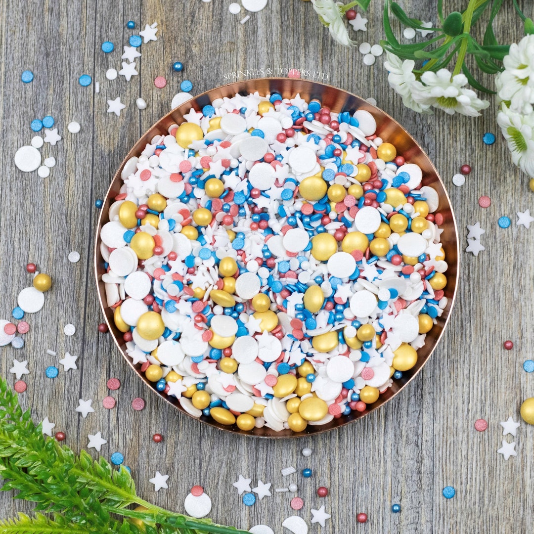 The Great British Celebration Sprinkles Mix Cupcake / Cake Decorations