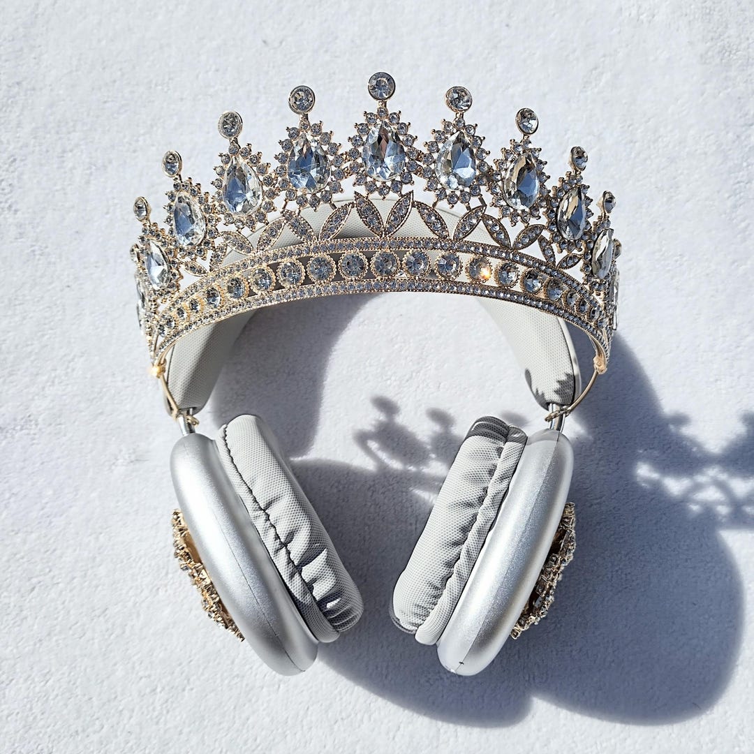Gold Crown Headphones - Etsy