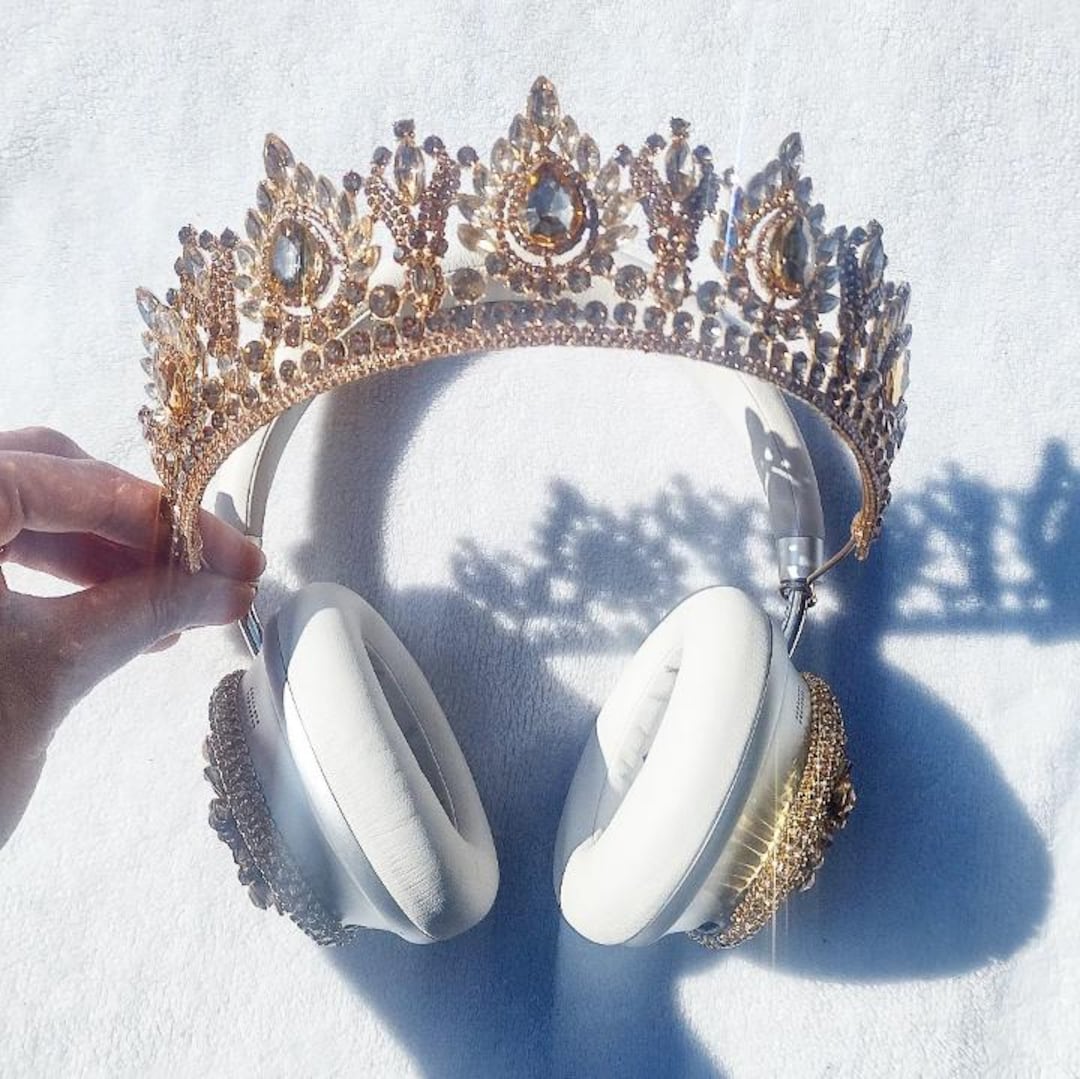 Champagne Crown Headphones - Etsy Canada