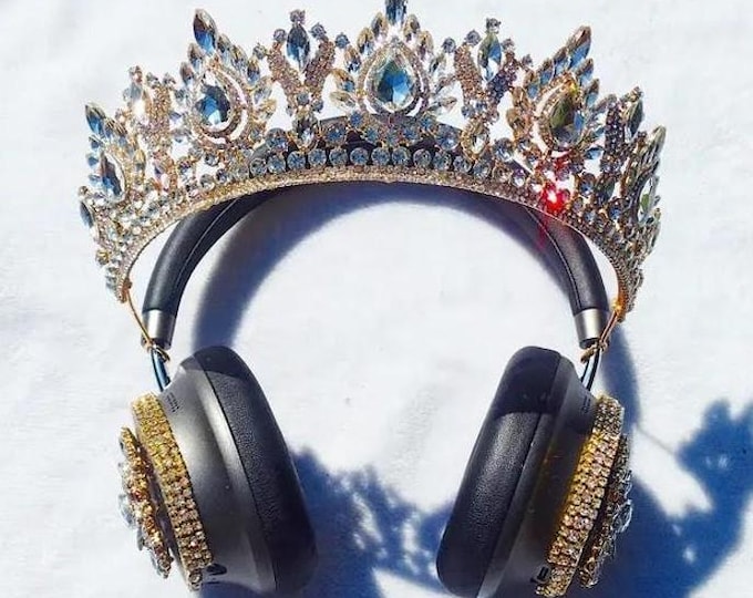 Gold Crown Headphones