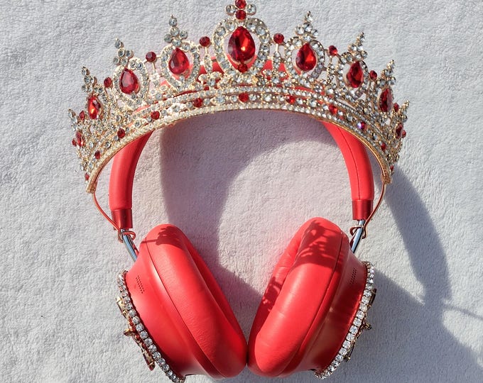 Red Crown Headphones