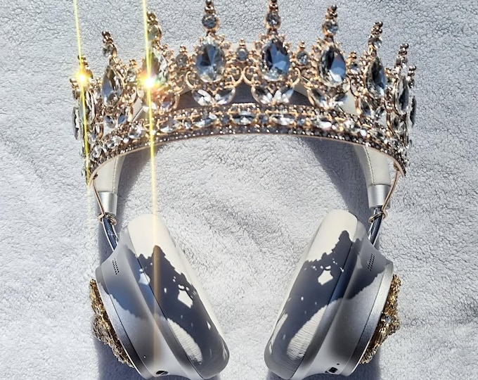 Gold Crown Headphones