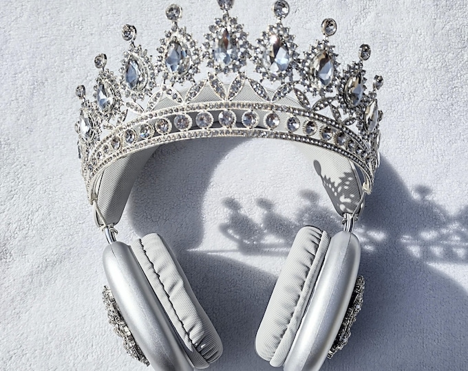 Silver Crown Headphones