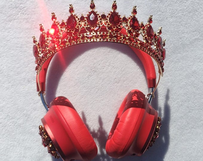Red Crown Headphones