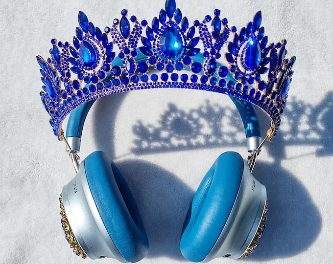 Blue Crown Headphones
