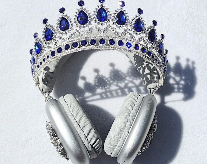 Blue Sapphire Crown Headphones