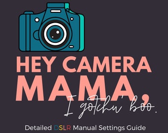 DSLR Camera Photography Guide | PDF eBook | Detailed Guide for Manual Camera Settings | Digital Download