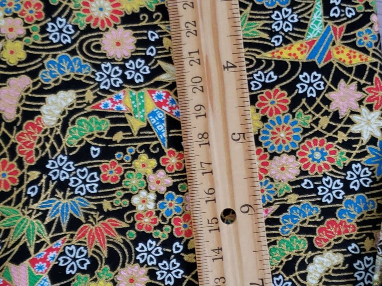 Fat Quarter Japanese Fabric 100 Cotton Colorful Metallic Etsy