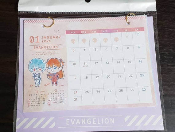 Nge Kalender Offiziell Lizenziert Evangelion 2021 Partei Etsy die partei kalender 2021