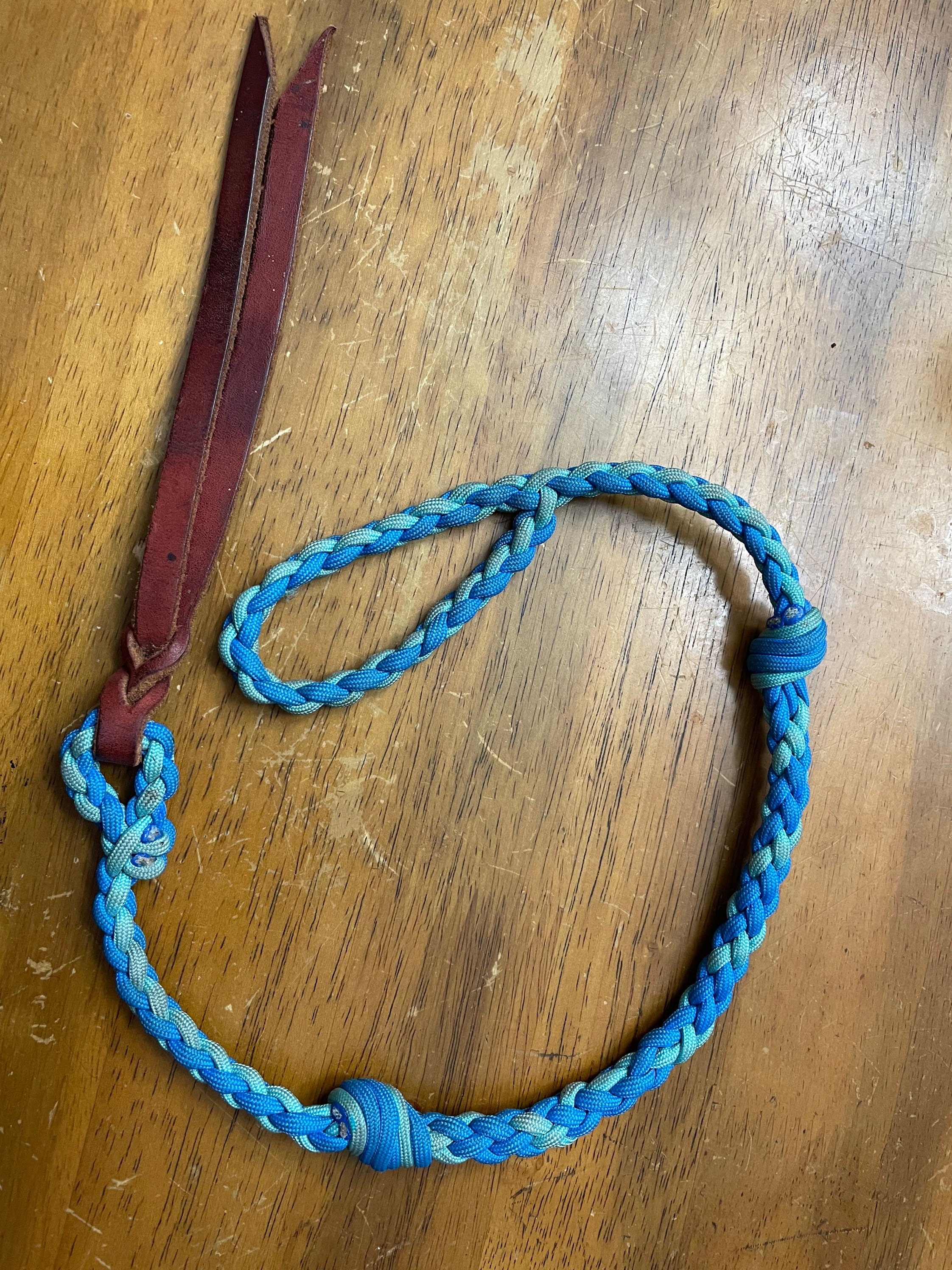 Over N Under Whip with Leather Ends Etsy