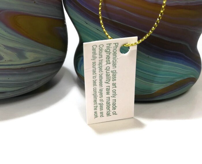 New Phoenician Hebron Blowing Glass Mini VASE & CUP Holy Land Etsy