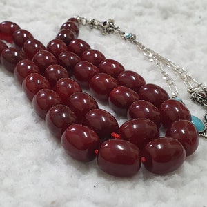 HQ Handmade German Faturan Bakelite Islamic Prayer Rosary Tasbih Misbaha Tasbeeh Tesbeeh Tesbih #005