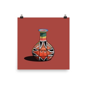 Birle, Berele, Birile Art, Ethiopian Art, Habesha Gift, Ethiopia Gift , Tej,  Bottle Art Poster