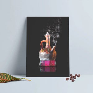 Jebena Art - Ethiopian Art - Jebena Buna - Ethiopian Coffee Art - Habesha Gift - Coffee Ceremony Poster