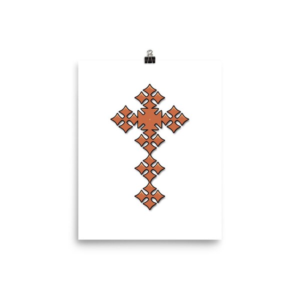 Meskel Ethiopian Cross Art Poster