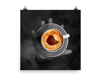 Ethiopian Coffee Map Art Print: Bunna Abstract Giclée