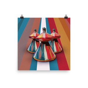 Mesob - Ethiopian Mesob Polygon Art - Mesob Gift, Photo paper poster