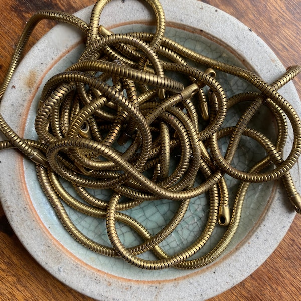 Vintage Supply Brass Snake Chains