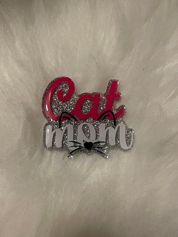Cat Mom Badge Reel, Cat Mom, Pet Mom Badge Reel, Nurse Badge Reel, Pet Lover, Teacher Badge Reel