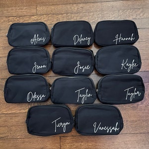 Personalized Belt Bag, Waterproof Fanny Pack, Personalized Bag, Gift for Her, Crossbody Belt Bag