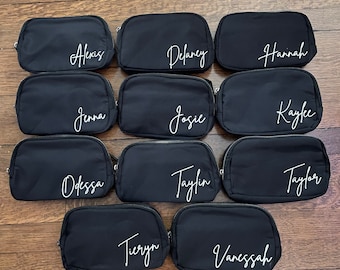 Personalized Belt Bag, Waterproof Fanny Pack, Personalized Bag, Gift for Her, Crossbody Belt Bag