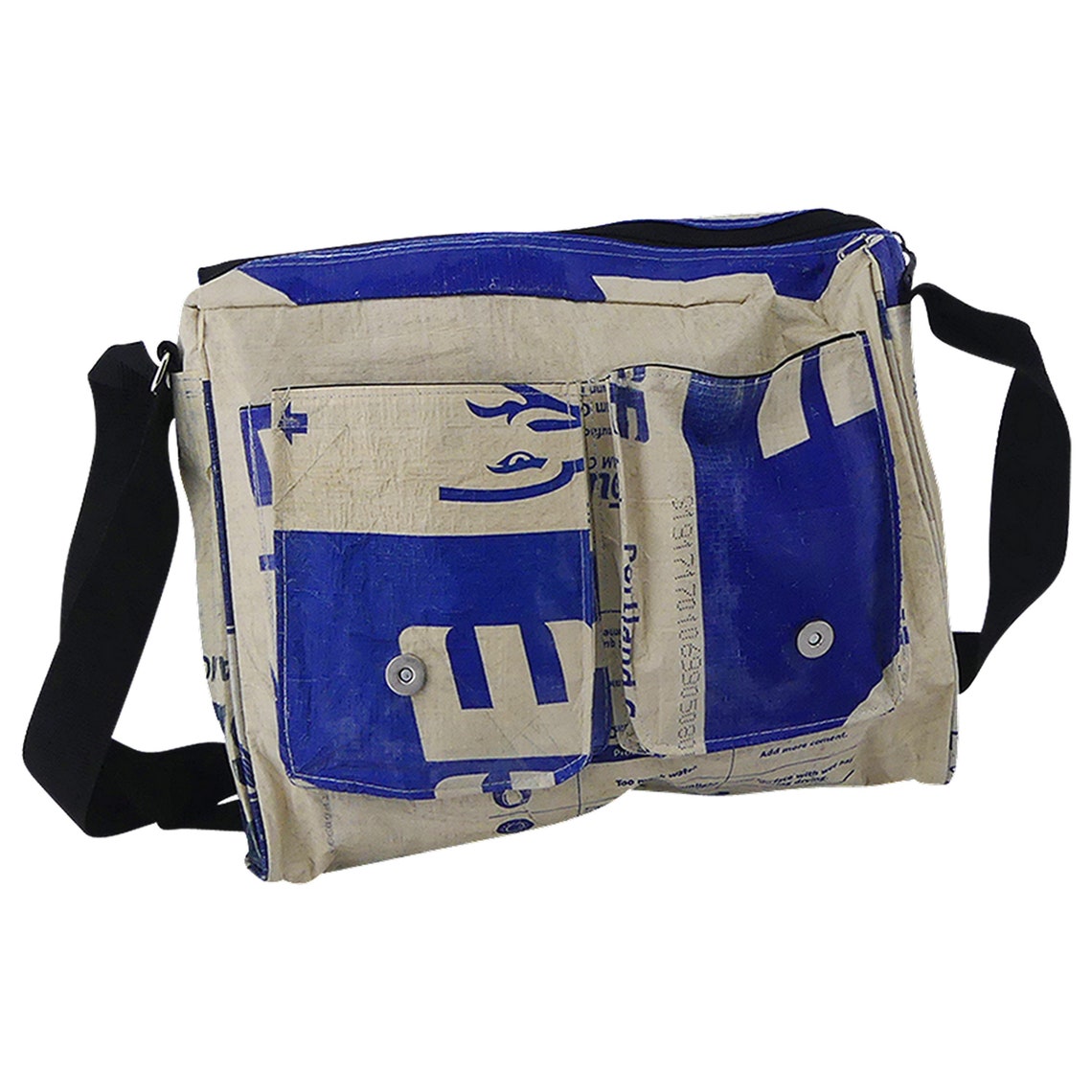 Upcycling Messenger Bag Up Large made of cement bag Etsy