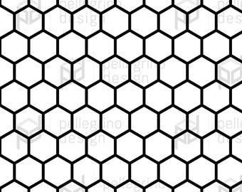 Padrão de favo de mel, design geométrico hexagonal com linhas, corte a laser e Cricut (download digital - svg, png, eps, dxf)