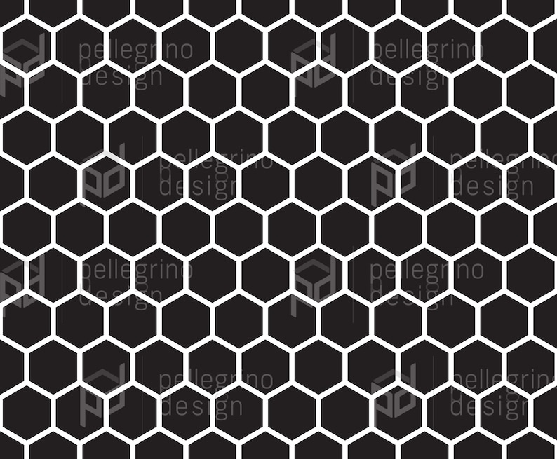 Padrão de favo de mel, design geométrico sólido de hexágonos, corte a laser e Cricut (download digital - svg, png, eps, dxf) imagem 1