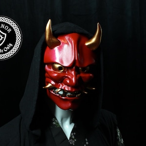 Hannya Oni Noh Mask STL-fil **DIGITAL NEDLADDNING** för 3d-utskrift