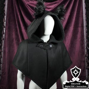 PDF Digital Bat Ear Cloak Pattern