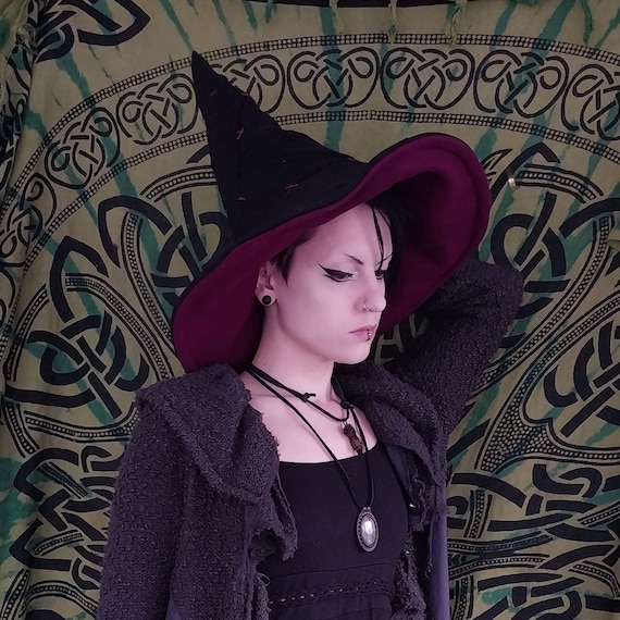 Handmade Patchwork Witch Hat