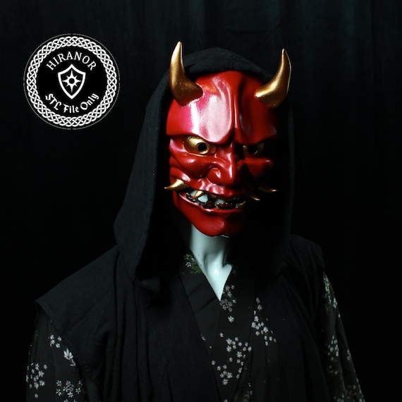 Hannya Oni Noh Mask STL File **DIGITAL DOWNLOAD** for 3d printing