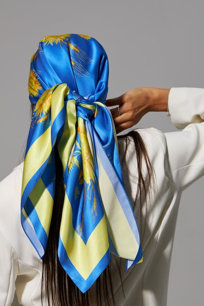 Silk Scarf ukraine, Art Silk Scarf, Designer Scarf Etsy