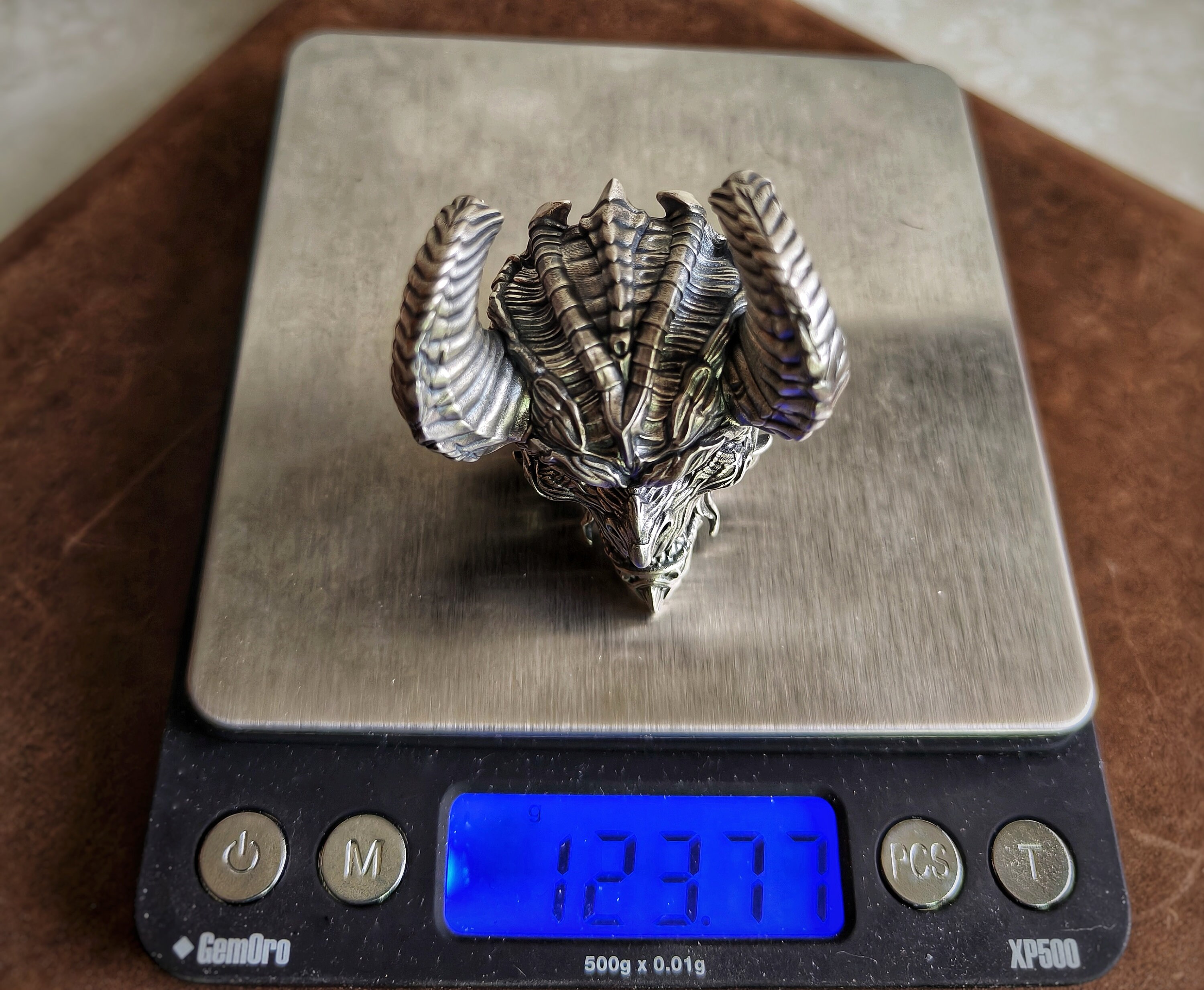 Huge Crazy Heavy Demon Lord Sterling Silver Ring, God of