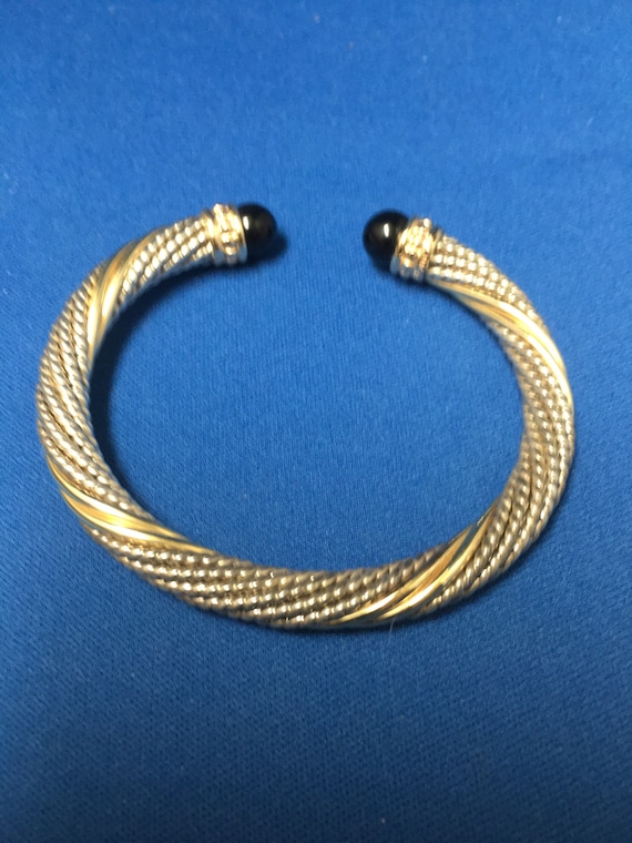 Sterling and Gold Bracelet - image 1