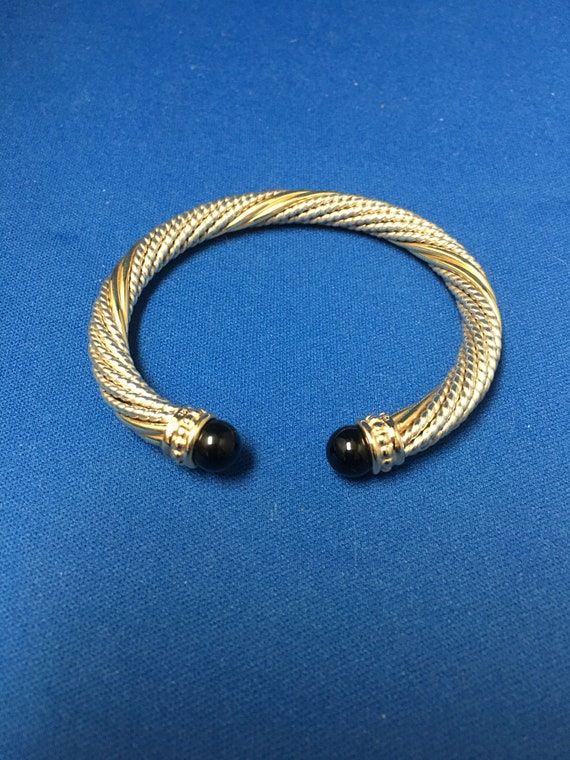 Sterling and Gold Bracelet - image 2