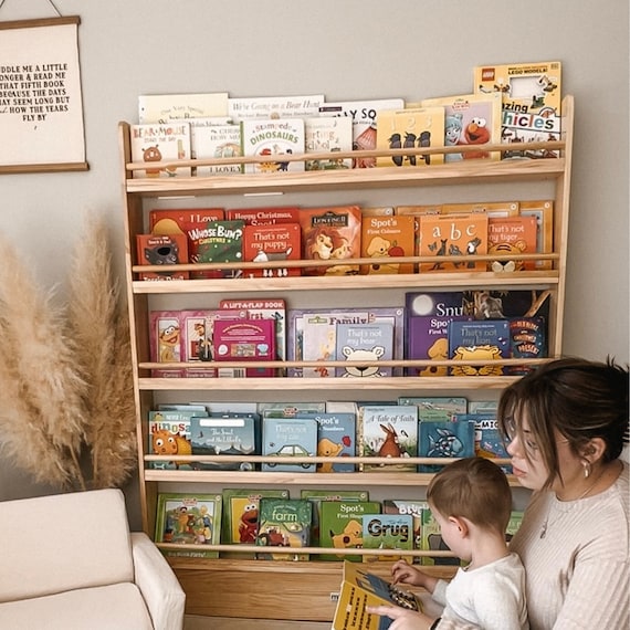 Little Readers Book Shelf - Varnished - Etsy