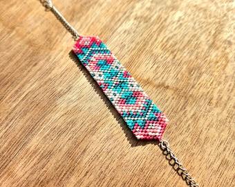 Bracelet tissé en perle miyuki delica