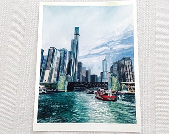 Watercolor Print Chicago