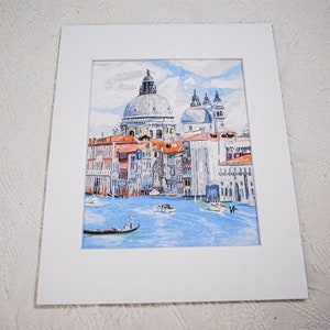 Watercolor Print Venice, Italy