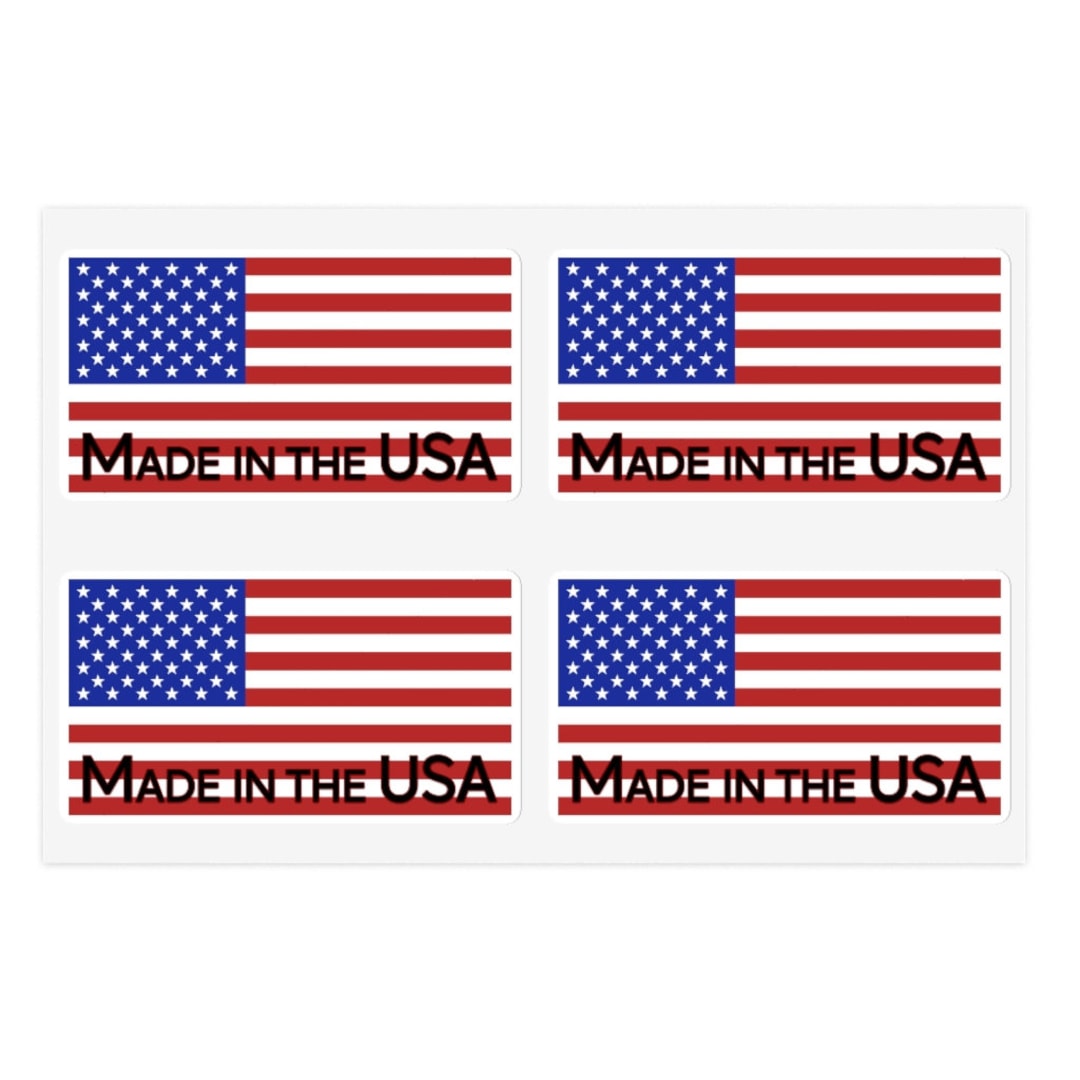 Made in the USA American Flag Sticker Sheets - Premium Vinyl Stickers ...