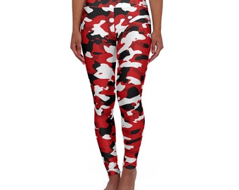 red camo tights