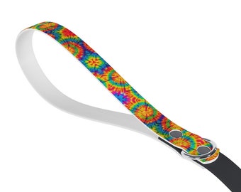 Rainbow Tiedye Dog Leash