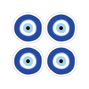 Greek Evil Eye Sticker Set - Premium Vinyl Kiss-Cut Stickers