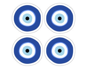 Juego de pegatinas de mal de ojo griego - Mini pegatinas de vinilo