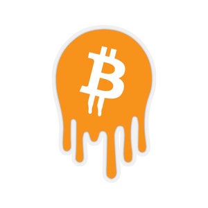 Dripping Bitcoin Sticker